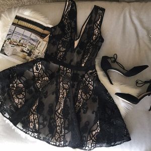 Bebe Black Lace Dress